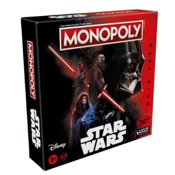 New Sealed Monopoly: Disney Star Wars Dark Side Edition Board Game - Picture 1 of 3